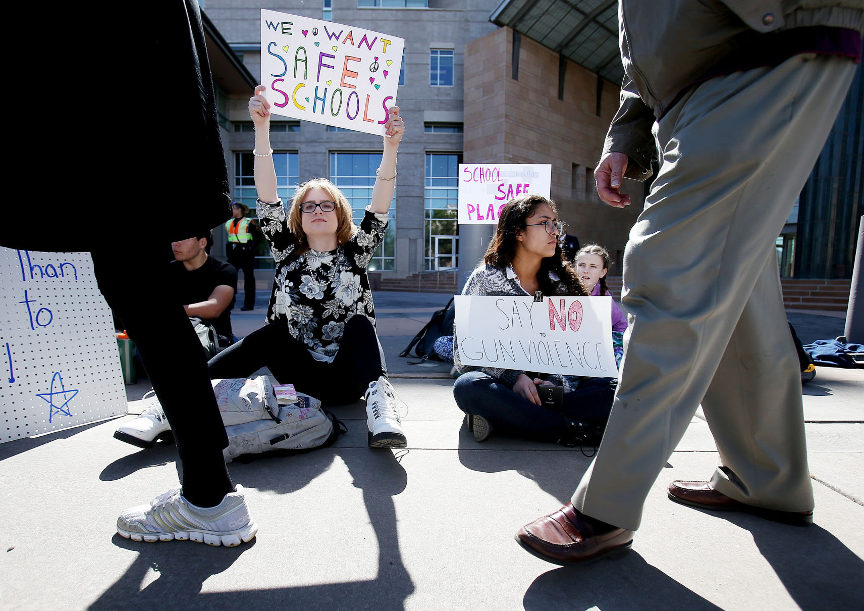 City High School students walkout in protest